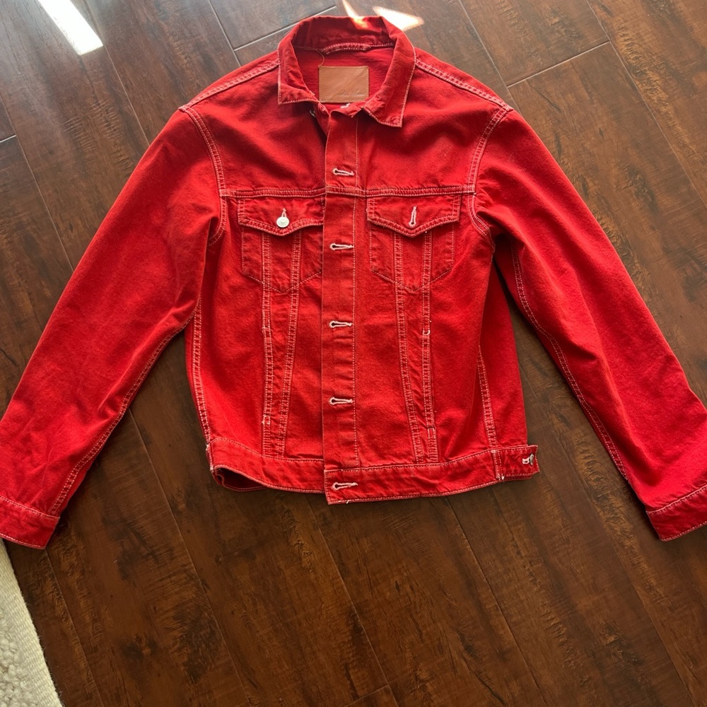 Red Denim Jacket